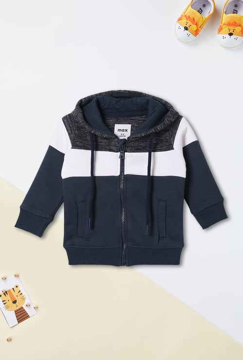 Boys Colourblock Hooded Sweatshirt