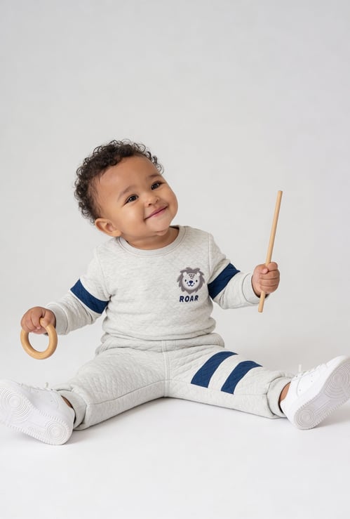 Boys Quilted Joggers Set