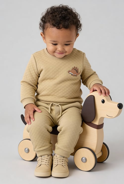 Boys Quilted Joggers Set