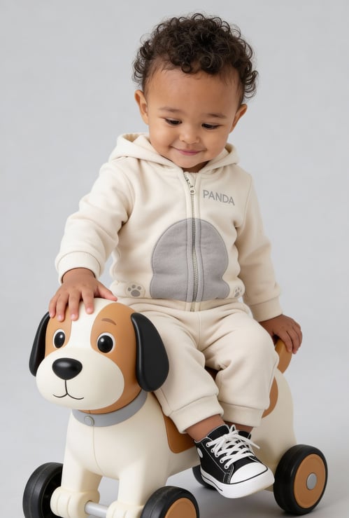 Boys Panda Joggers Set