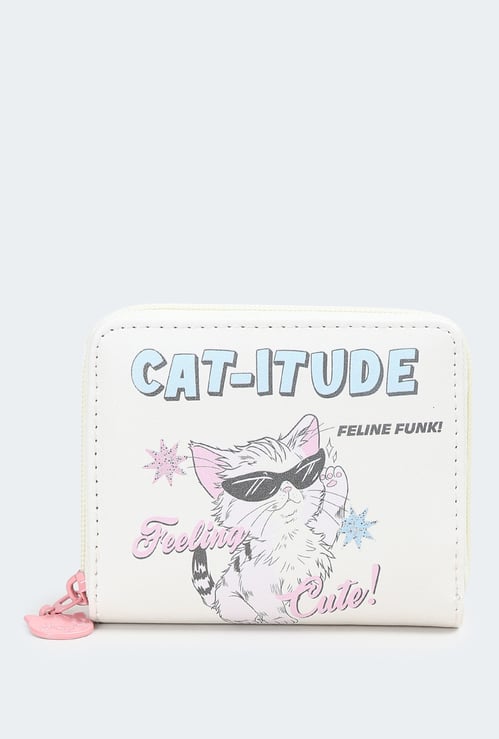 Women Printed Zip Around Wallet