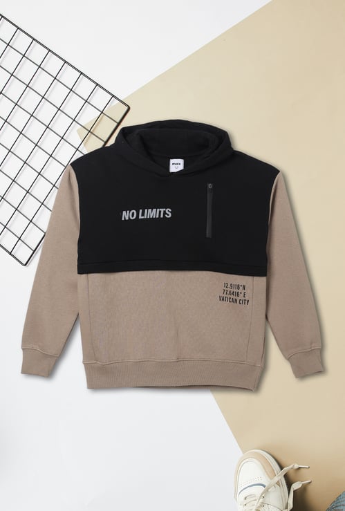 Boys Printed Hooded Sweatshirt