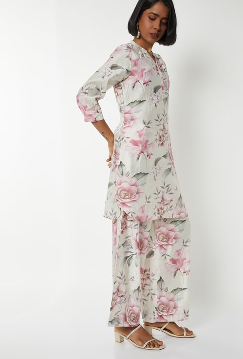 Women Floral Print A-line Kurta Set