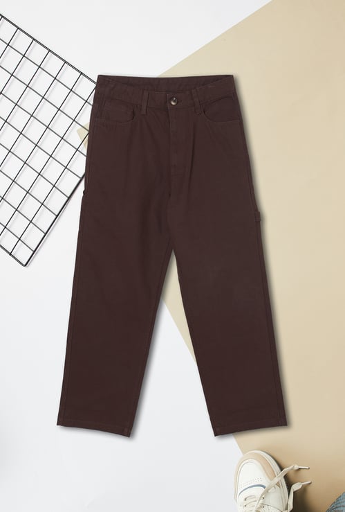 Boys Solid Trousers