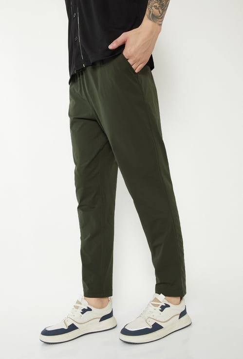 Men Solid Athleisure Track Pants