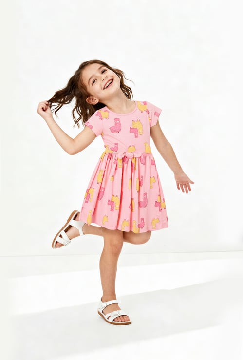 Girls Printed Dress
