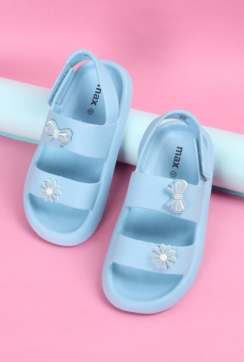 Girls Floral Jibbits Sandals