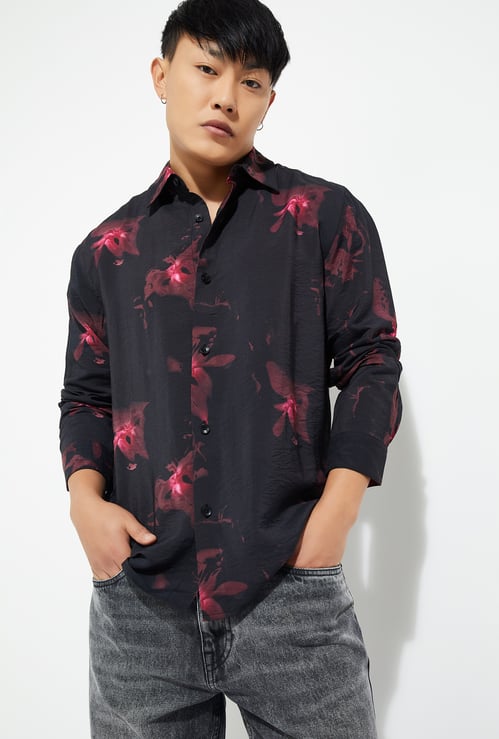 URB_N Men Printed Regular Fit Shirt