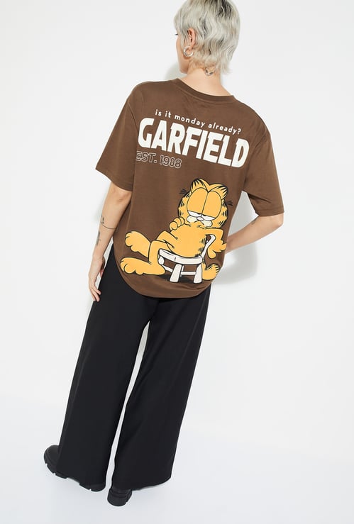 ALAYA F x URB_N Women Garfield Oversized T-shirt