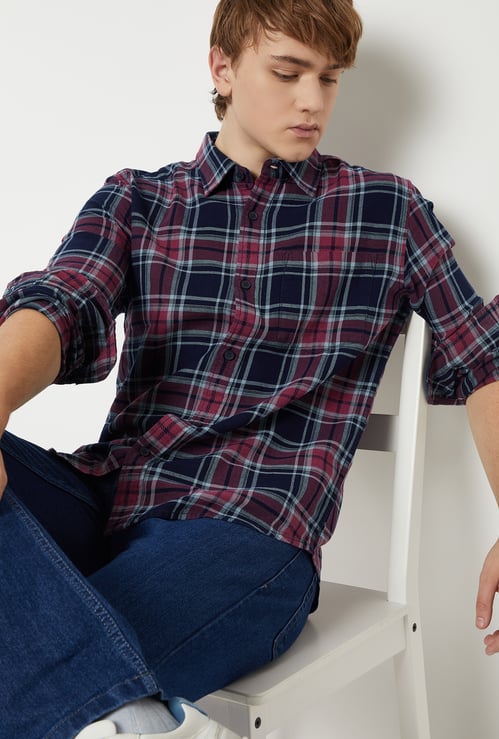 Men Checked Regular Fit Shirt