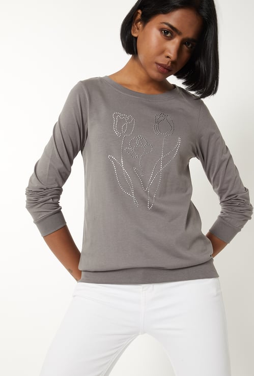Women Embellished T-shirt