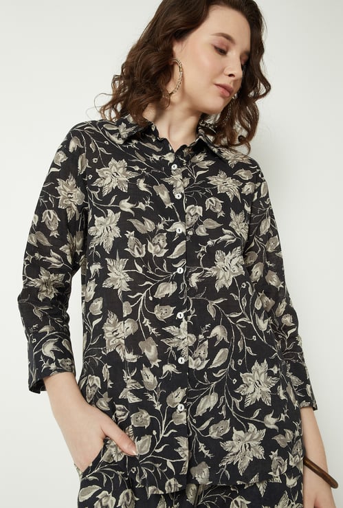 Women Floral Print Tunic