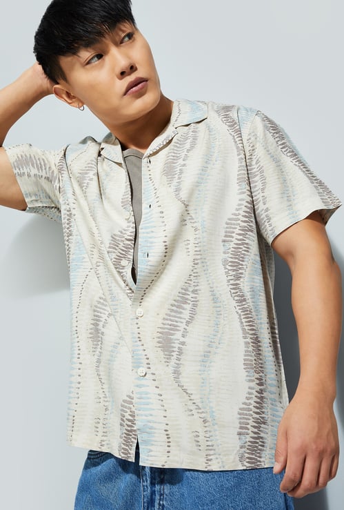 URB_N Men Printed Regular Fit Shirt
