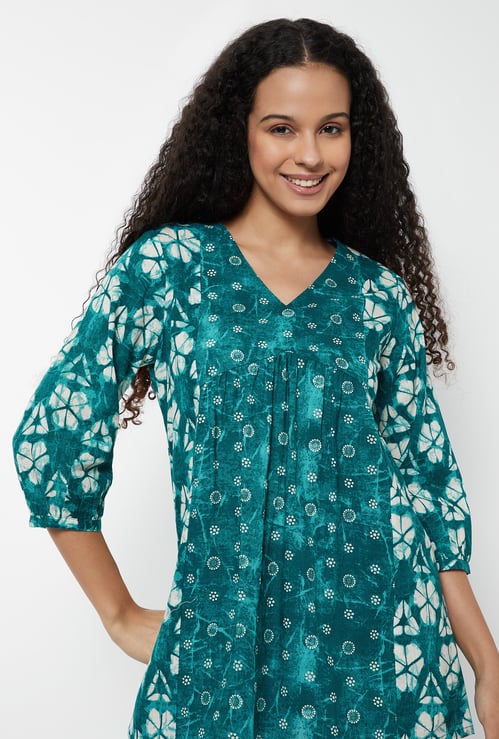 Women Printed A-line Kurti