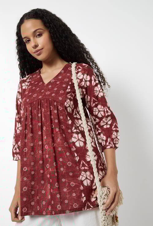 Women Printed A-line Kurti