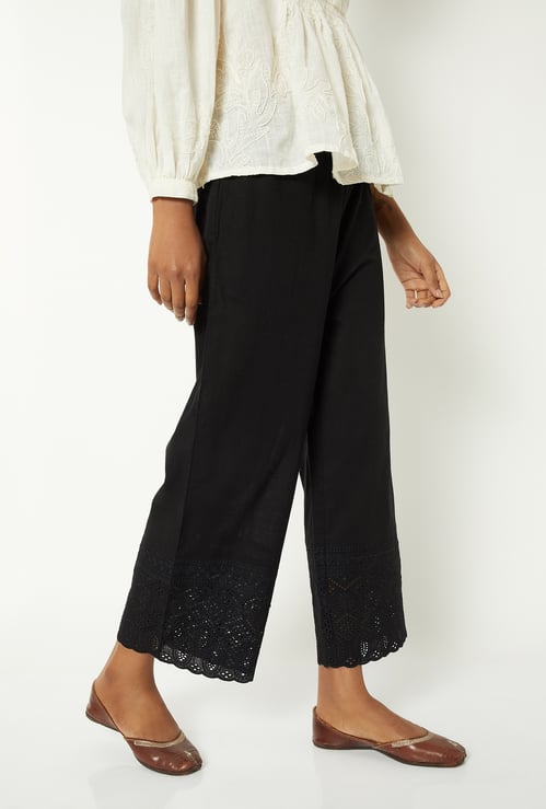 Women Embroidered Palazzos