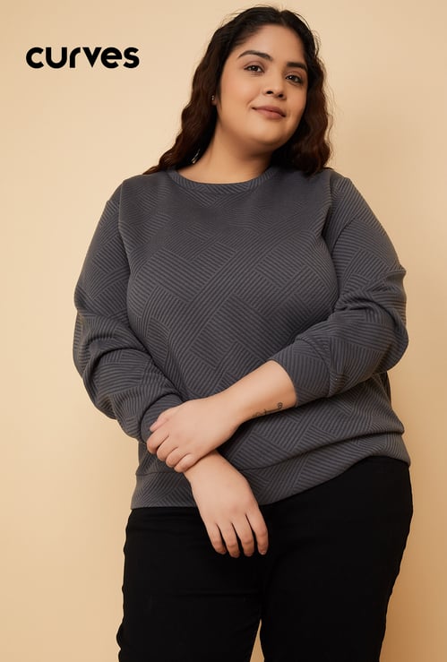 ALAYA F x URB_N Women Patterned Sweatshirt