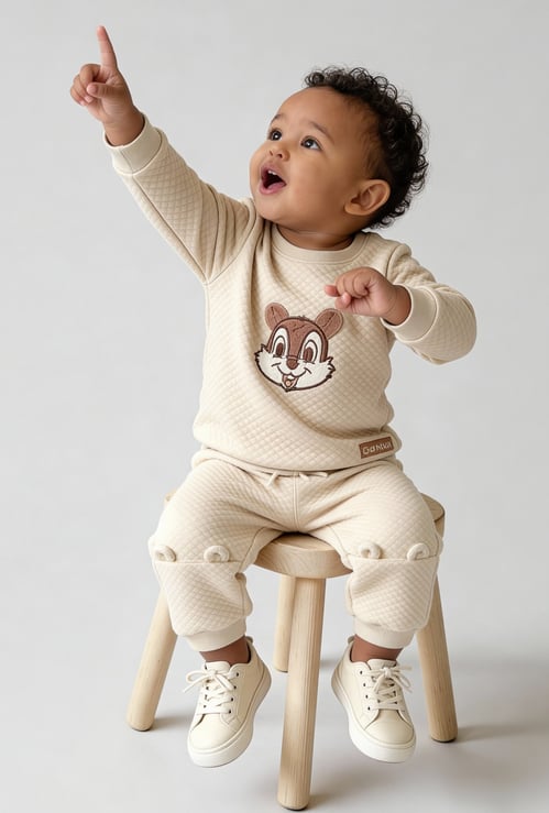 Boys Chip & Dale Quilted Joggers Set