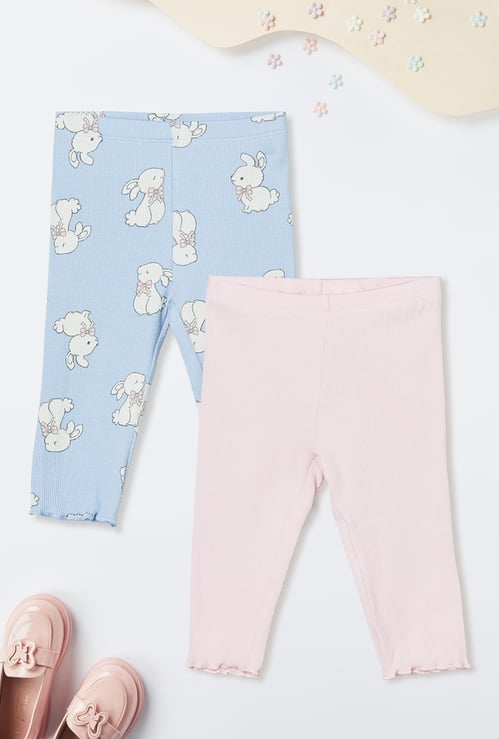 Girls Assorted Leggings - Pack of 2