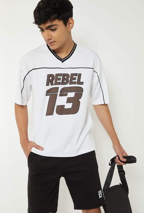 Boys Printed Shorts Set