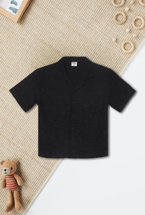 Boys Solid Regular Fit Shirt