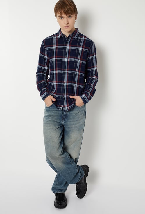 Men Checked Regular Fit Shirt