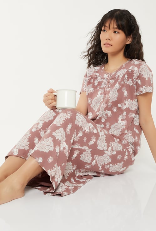 Women Printed Nightgown