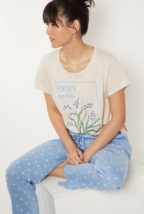 Women Printed PJ Set