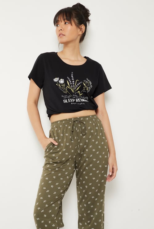 Women Printed PJ Set