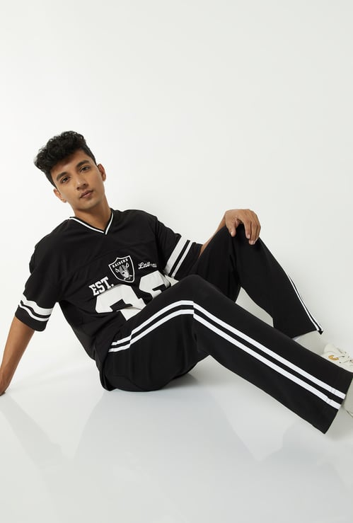 Men Side Stripes Track Pants