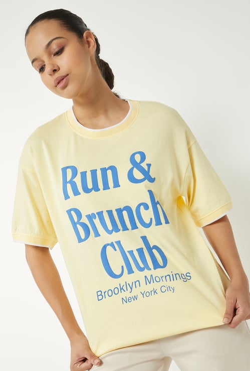 Women Printed Oversized T-shirt