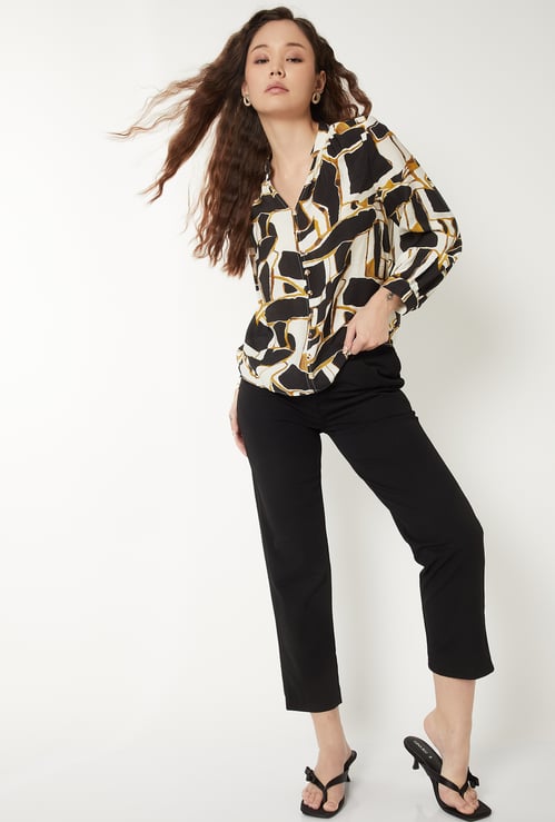 Women Printed Shirt Top