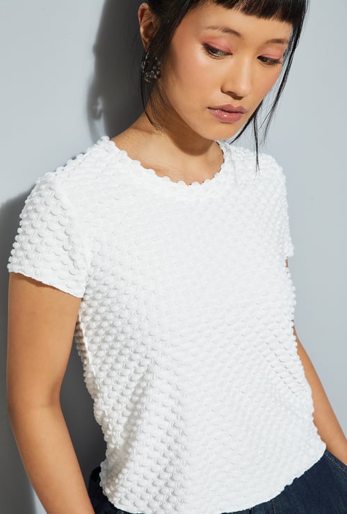 ALAYA F x URB_N  Women Textured Top