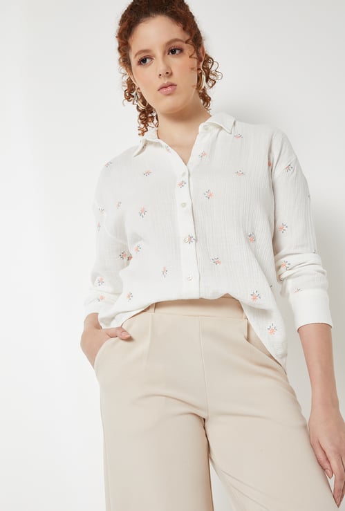 Women Embroidered Shirt