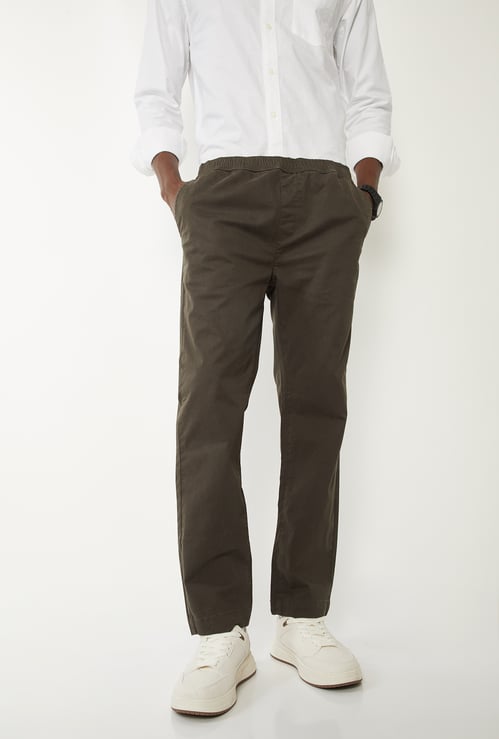 Men Solid Trousers