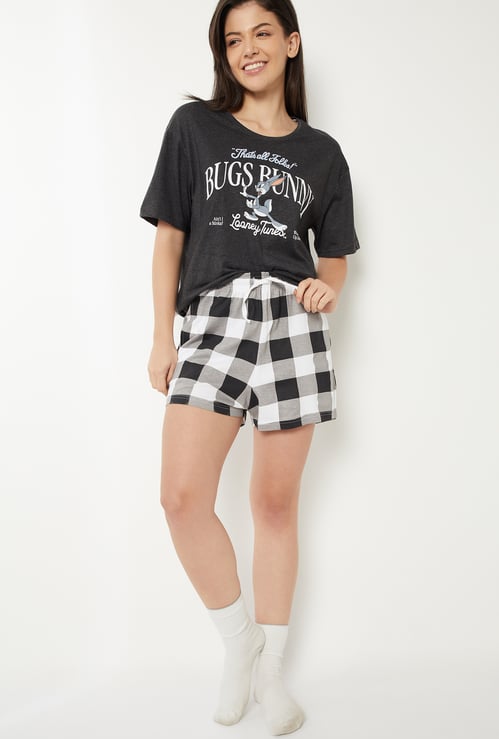 Women Bugs Bunny Shorts Set