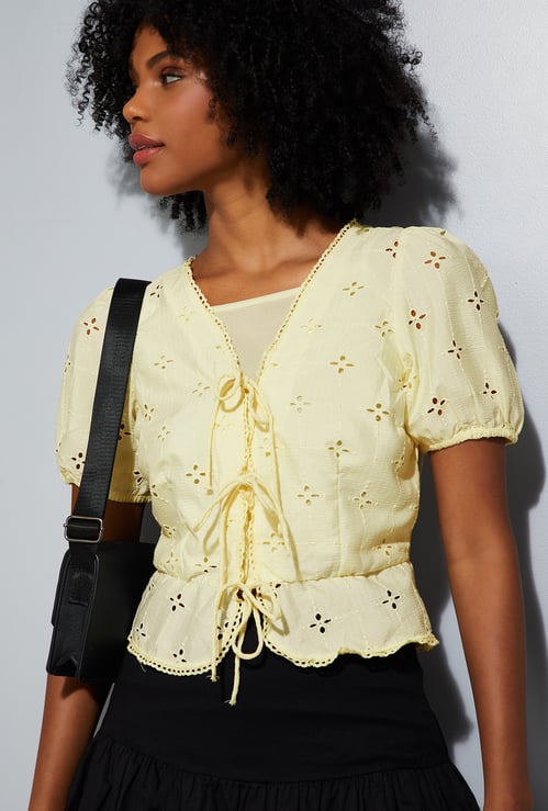 ALAYA F x URB_N Women Schifilli Top with Camisole