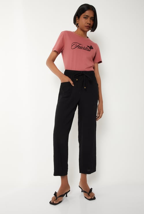 Women Solid Trousers