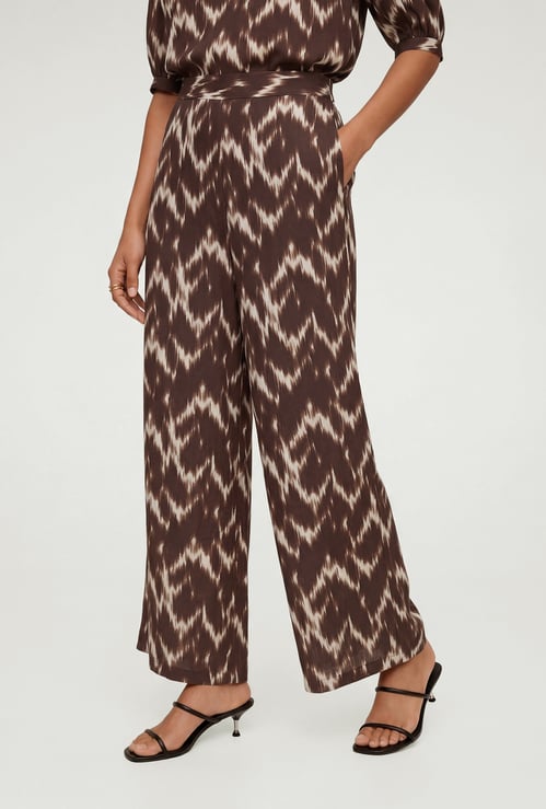 Women Printed Loose Fit Trousers