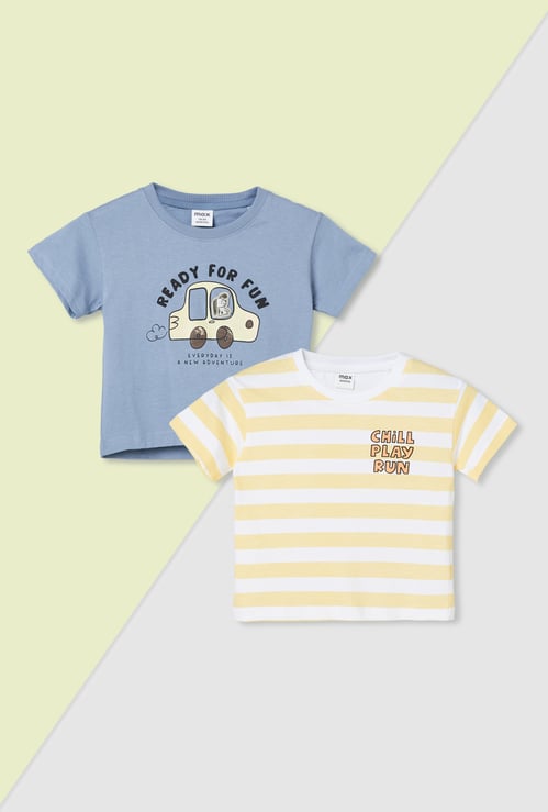 Boys Assorted T-shirt - Pack of 2