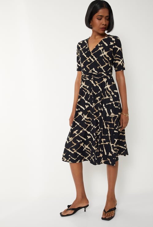 Women Printed A-line Dress
