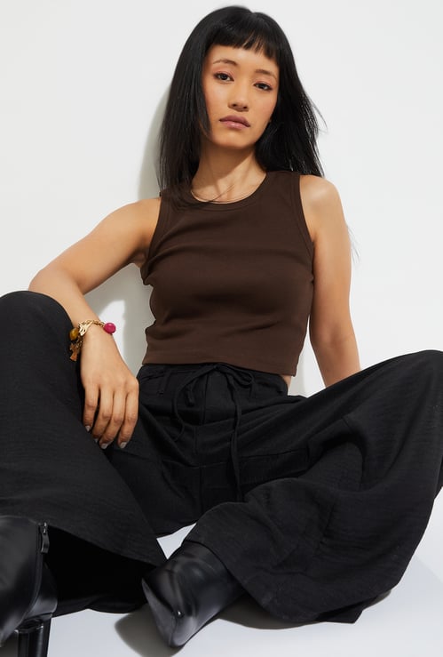 ALAYA F x URB_N Women Ribbed Tank Top