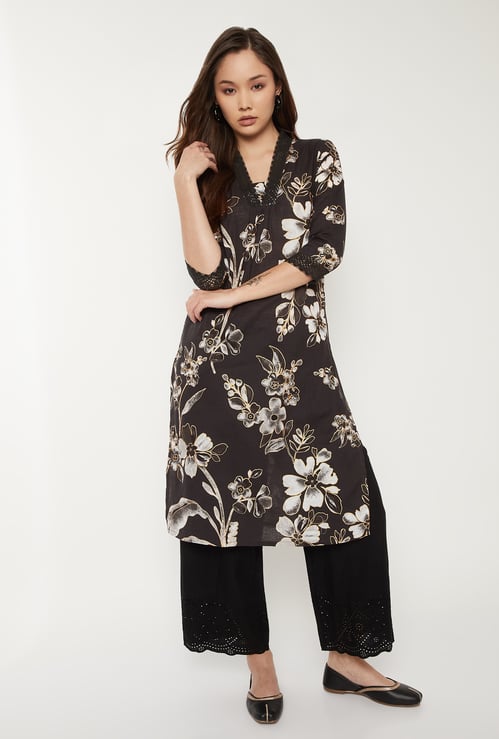 Women Printed Straight Kurta