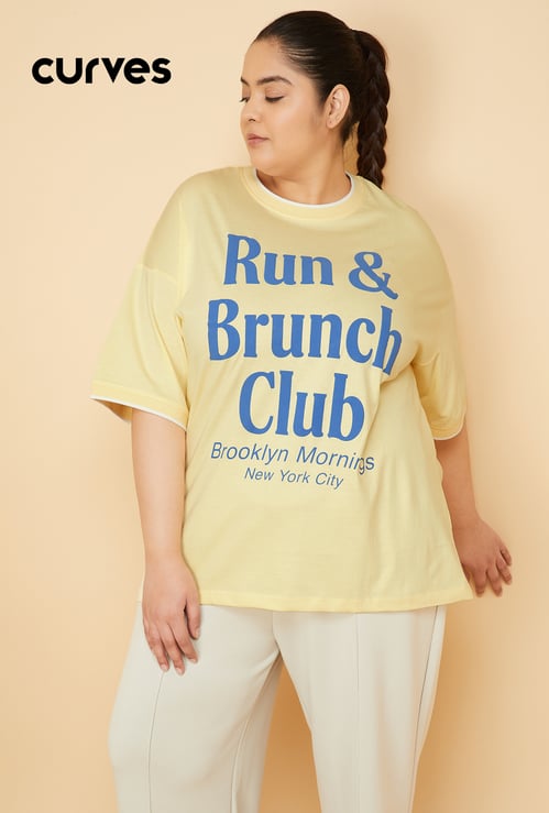 Women Printed Oversized T-shirt