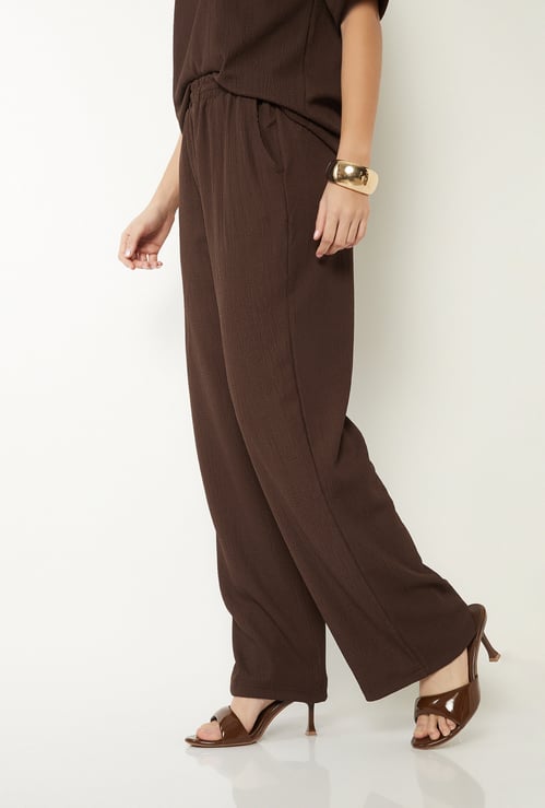 Women Textured Trousers