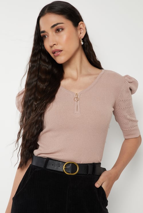 Women Ribbed Top