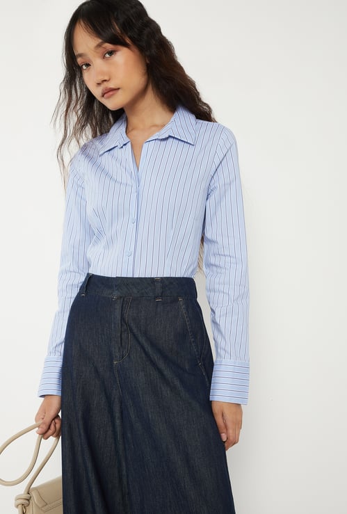 Women Striped Regular Fit Shirt
