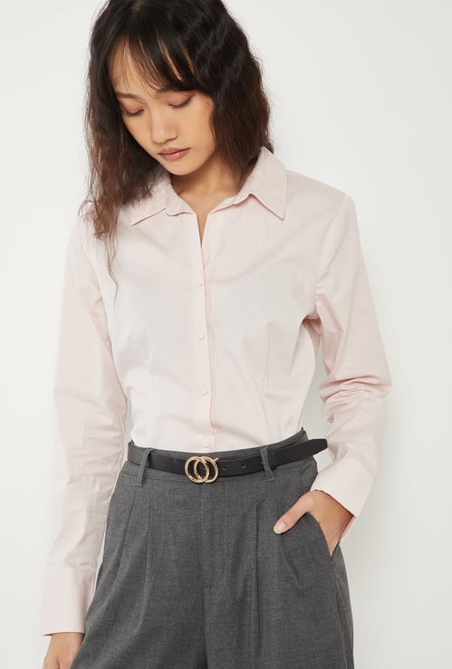 Women Solid Regular Fit Shirt