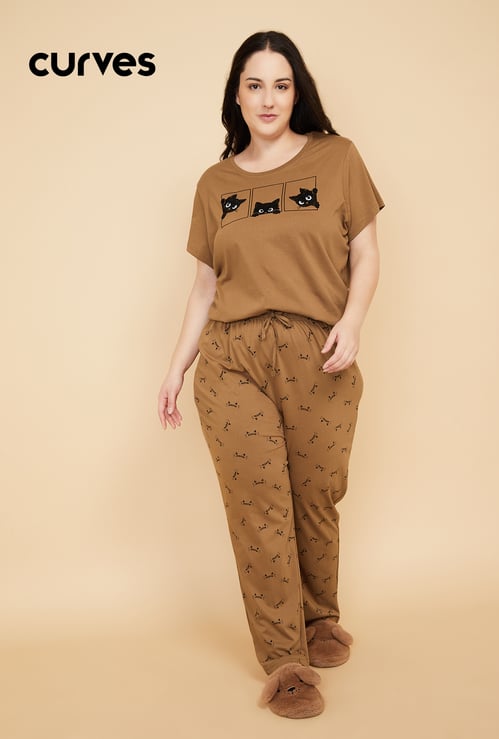 Women Printed PJ Set
