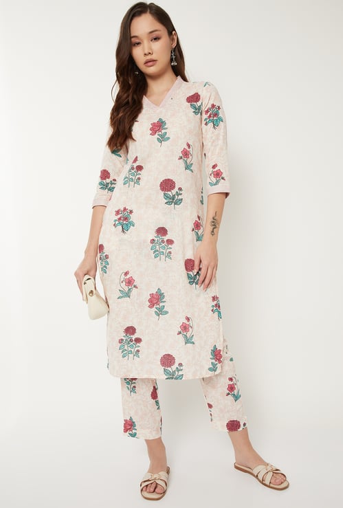 Women Printed Straight Kurta Set